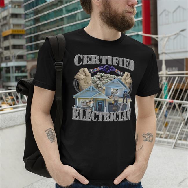Hardshirts Certified Electrician Shirt Hard Shirts 777
