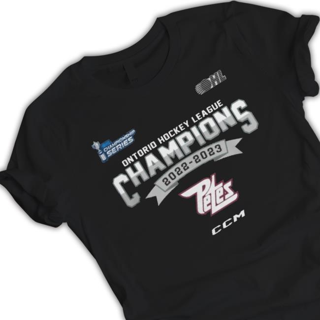 Peterborough Petes 2023 Ohl Champions shirt