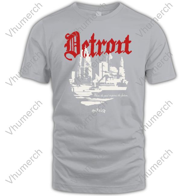 Sana Detroit Store Distressed 3D Detroit Long Sleeve Tee