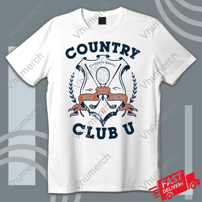 Country Champaign Urbana Golf 1867 Tennis Club U Shirts