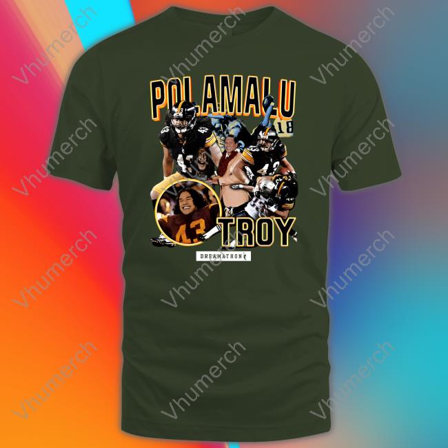 Honey Badger Wearing Troy Polamalu Pitt Dreams T Shirt
