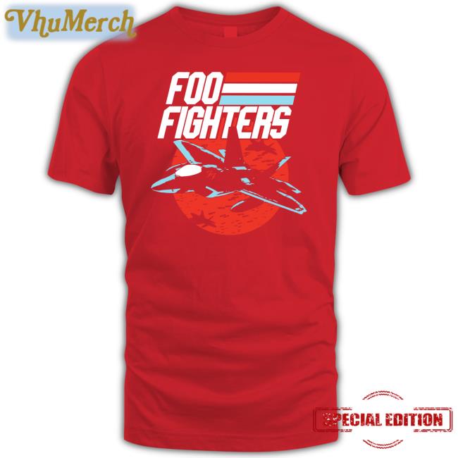 Foo Fighters Storre Fighter Jet T Shirt Ryan Pinesworth Foo Fighters Fighter Jet Shirt
