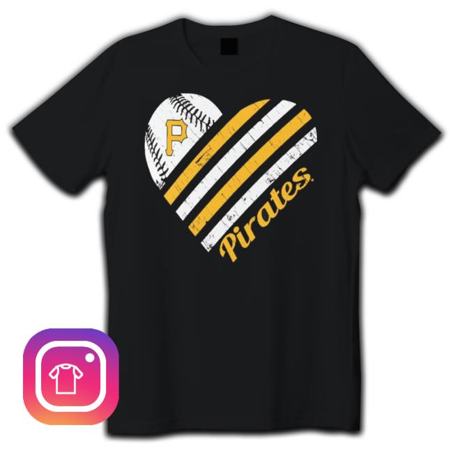 Pittsburgh Pirates G-Iii 4Her By Carl Banks White Heart shirt