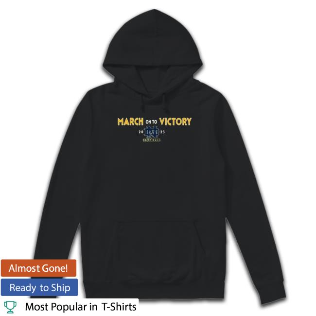 Official March On To Victory Notre Dame Football 2023 Crewneck Sweatshirt