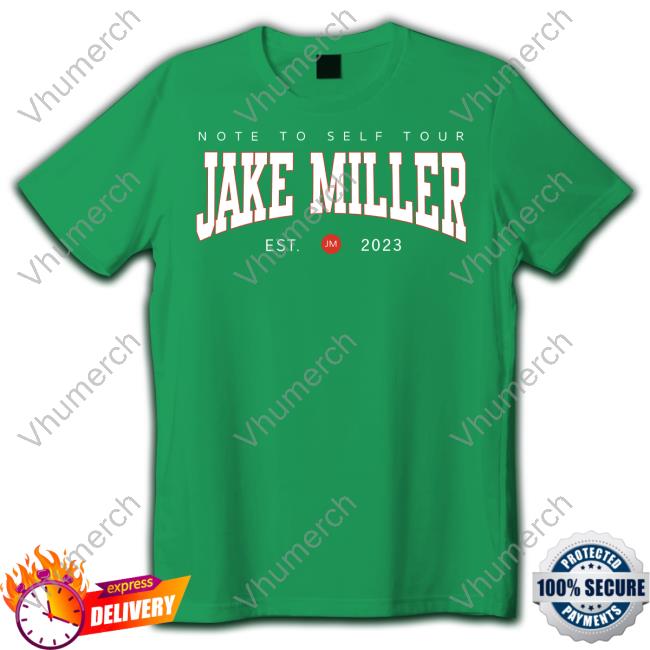 Jake Miller Note To Self Tour Jake Miller Est 2023 Hoodie