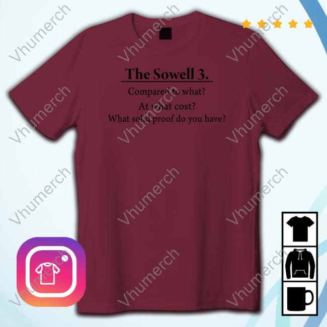 The Sowell 3 Compared To What At What Cost What Solid Proof Do You Have Shirts