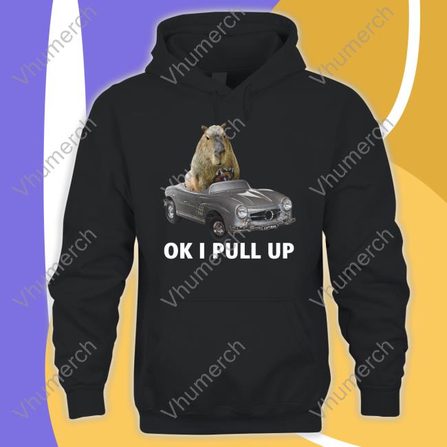 Capy Car Ok I Pull Up Hoodied Sweatshirt