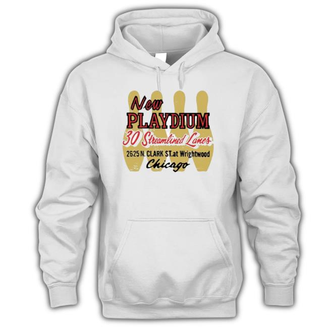 New Playdium 30 Streamlined Lanes Chicago Il Vintage Bowling Alley shirt