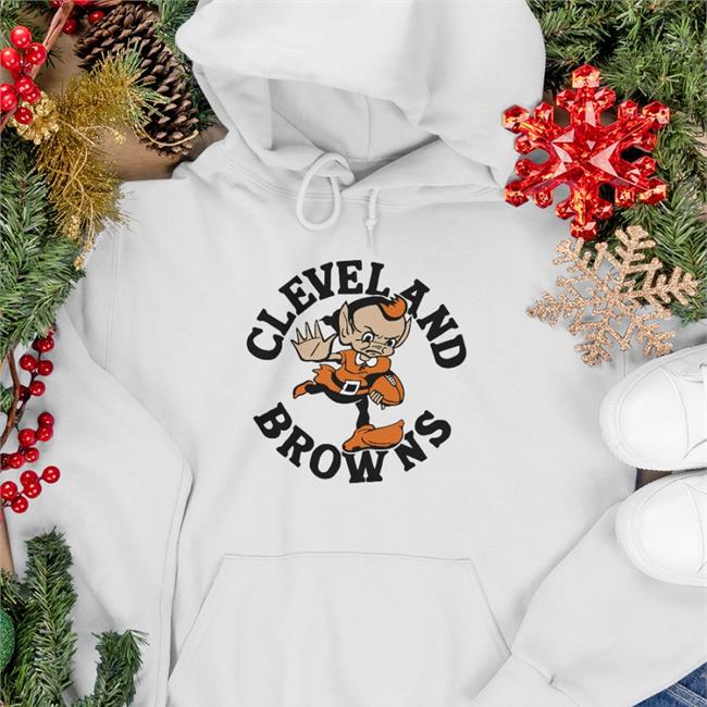 Cleveland Browns Brownie Stiff Arm Shirt Moreforyoucleveland Homage Merch Homage Merch Moreforyoucleveland Cleveland Browns Brownie Stiff Arm Shirt