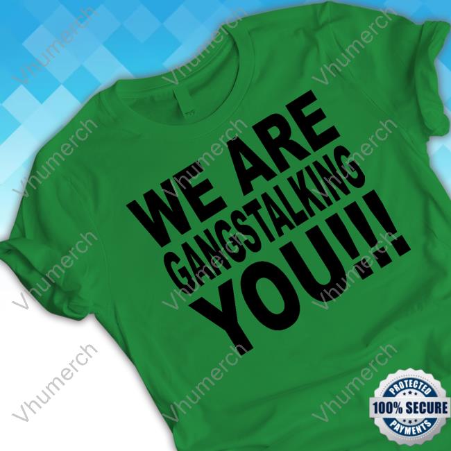 We Are Gangstalking You Hoodie Have A Great Day Magazine Merch We Are Gangstalking You New Shirt