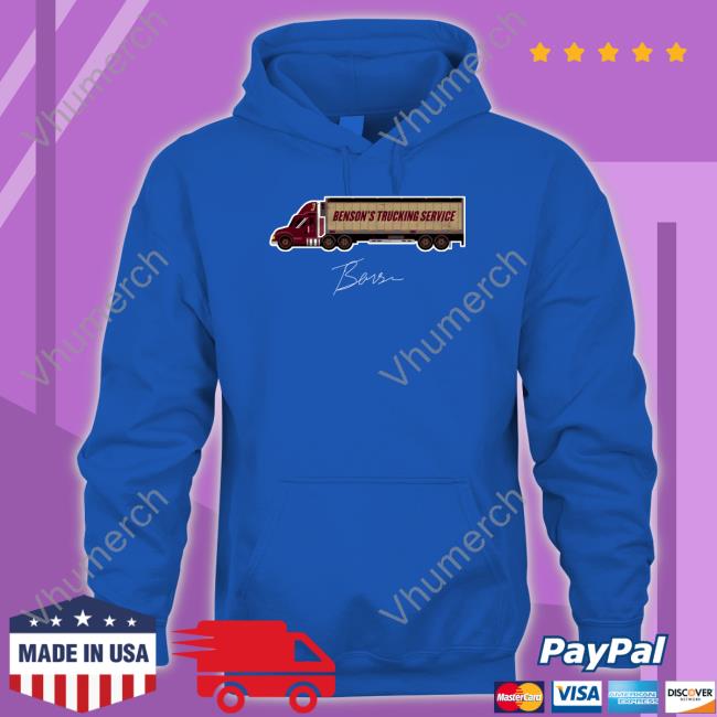 Trey Benson Store Trey Benson College Trucking Service Wht Tee Shirt