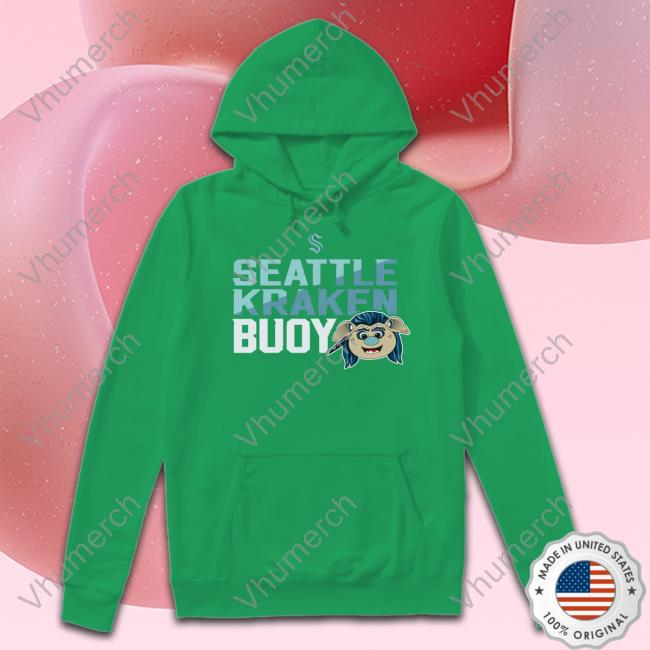 Toddler Seattle Kraken Deep Sea Blue Mascot Head Shirts Seattle Kraken Buoy Long Sleeve Tee