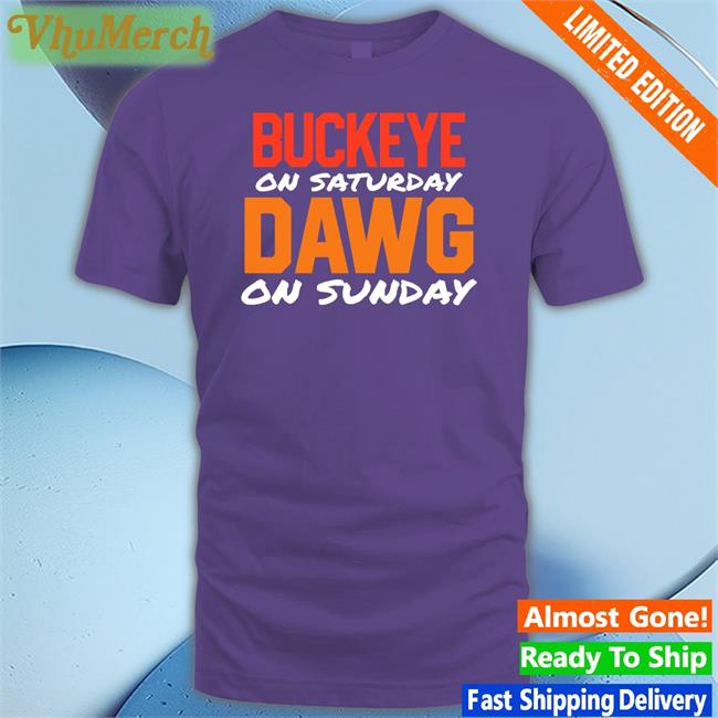 Buckeye On Saturday Dawg On Sunday Hoodie