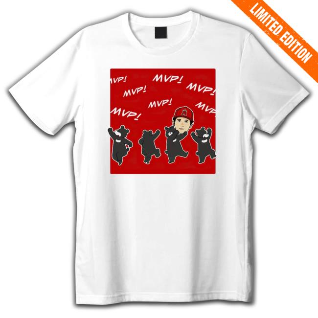 Mvp Shohei Ohtani Los Angeles Angels Funny Bear Crewneck Sweatshirt
