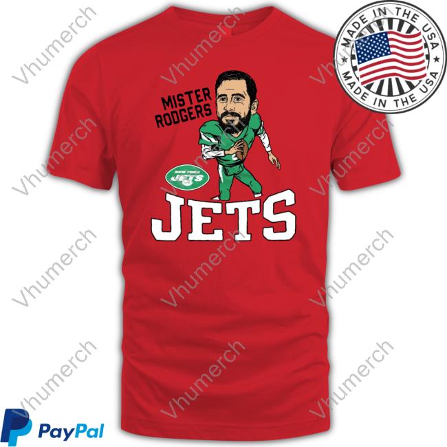 New York Jets Aaron Rodgers Homage Green Caricature Shirts
