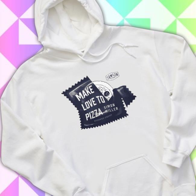 Official Make Love To Pizza Oversized Gym Sweatshirt