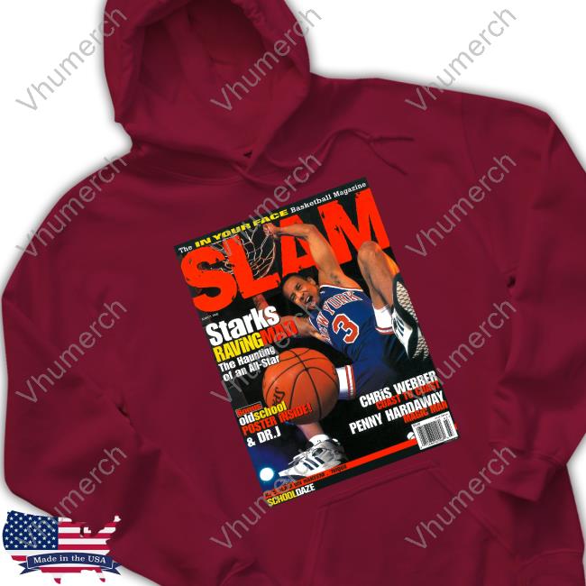 Jalen Brunson Wearing Slam Cover John Starks Sweatshirt Slam Cover John Starks T Shirts