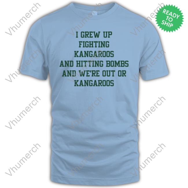 America's Pastime I Grew Up Fighting Kangaroos And Hitting Bombs And We're Out Of Kangaroos Sweatshirt