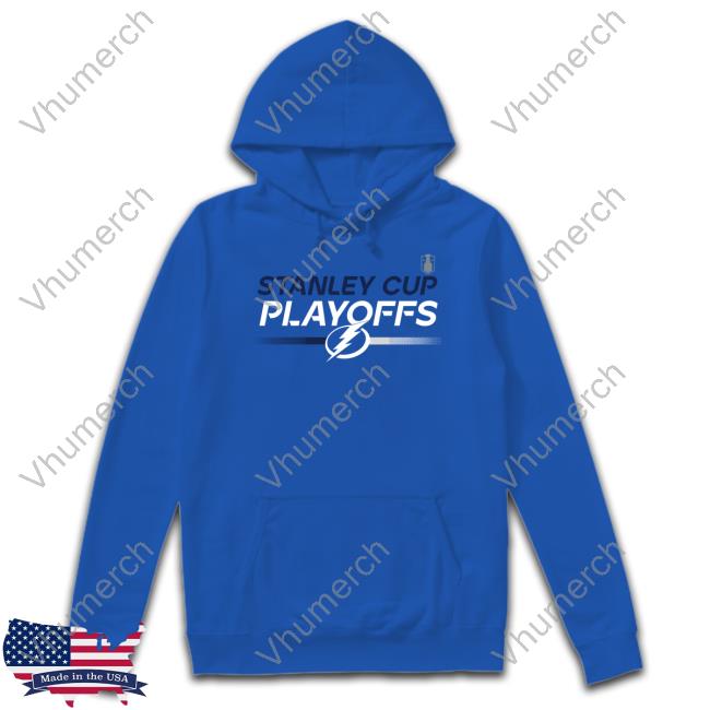 Tampa Bay Lightning Fanatics 2023 Playoffs Locker Room Tech Hoodie Tampa Bay Lightning Fanatics 2023 Playoffs Locker Room Tech Sweatshirt