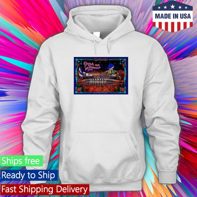 Dead & Company New York City Dead On The Diamond 2023 Poster Hoodie