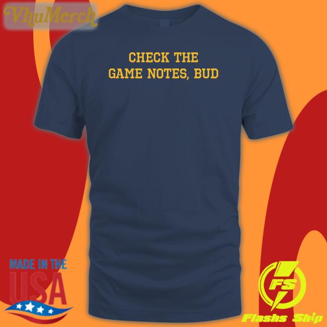 Check The Game Notes Bud Hoodie
