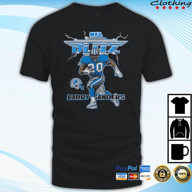 Official Blitz Lions Barry Sanders Shirt