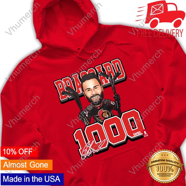Derick Brassard's 1000 Games Shirts
