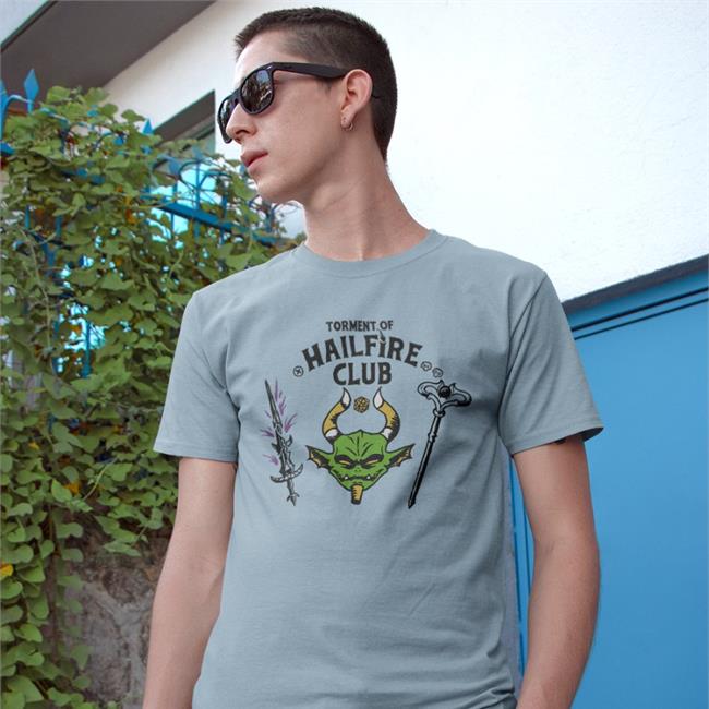 Andregarciaart Torment Of Hailfire Club Shirts White Andregarcia Art Torment Of Hailfire Club Tee White