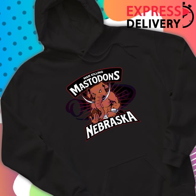 Man Killing Mastodon Nebraska Complete With Mascot Crewneck Sweatshirt