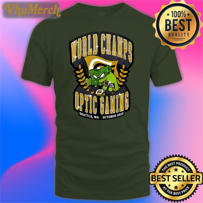 Optic Gaming Merch World Champs Optic Gaming Seattle, Wa October 2022 Shirt Hcs World Champions Shirt Optic Hecz