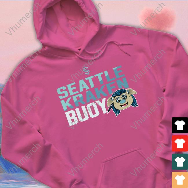 Toddler Seattle Kraken Deep Sea Blue Mascot Head Shirts Seattle Kraken Buoy T Shirt