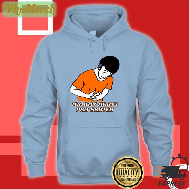 Tummy Hurts Pro Skater Hoodie White