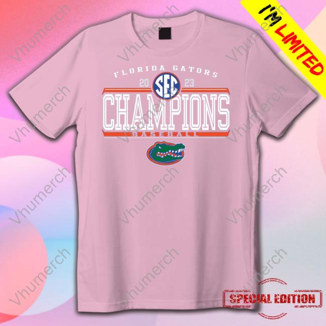 Shop Ncaasports Florida Gators 2023 Sec Baseball Regular Season Champions T Shirts Florida Gators 2023 Sec Baseball Regular Season Champions T Shirt