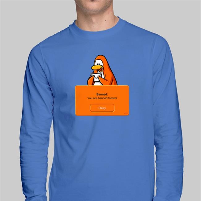 Strangethrift Banned You Are Banned Forever Shirt Banned You Are Banned Forever Shirt Weird Thrift Store Shirts Club Penguin