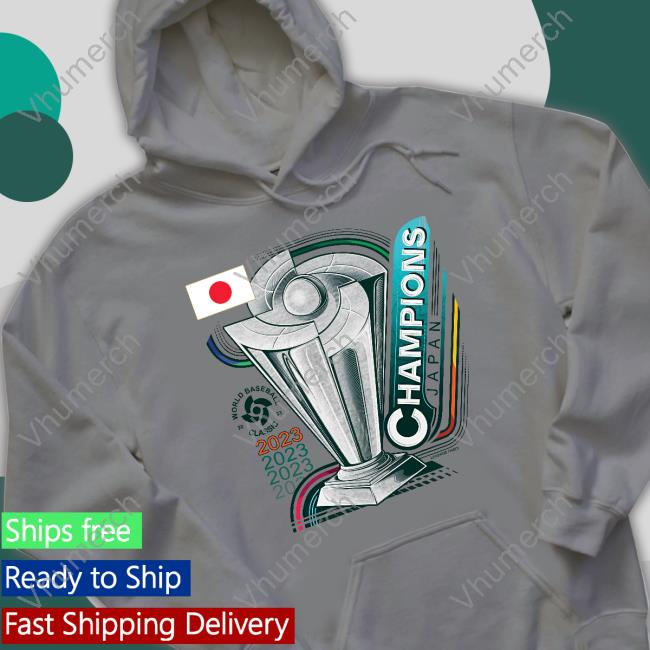 Japan Baseball Legends Gray 2023 World Baseball Classic Champions T-Shirt