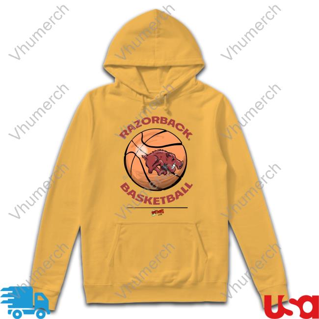 Razorback Basketball Long Sleeve Tee Hogtoons Razorback Basketball Long Sleeve Tee
