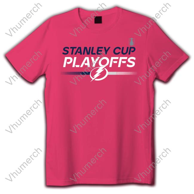 Tampa Bay Lightning Fanatics 2023 Playoffs Locker Room Tech Shirt