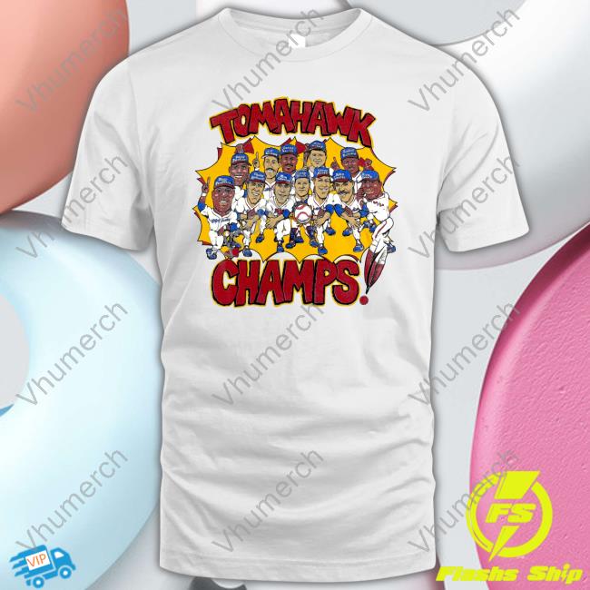 Vaughn Grissom Wearing Vintage Tomahawk Champs T Shirts