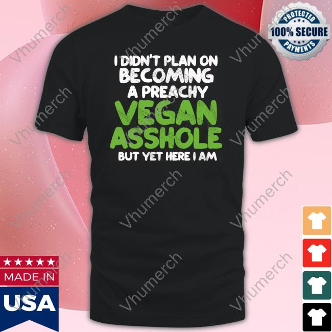 Jodie Marsh Wearing I Didn't Plan On Becoming A Preachy Vegan Asshole Shirt