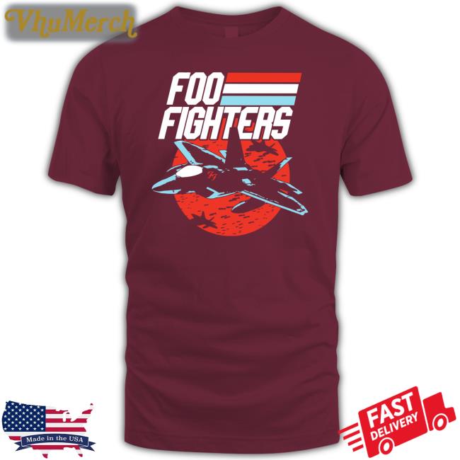 Foo Fighters Fighter Jet Tee Shirt