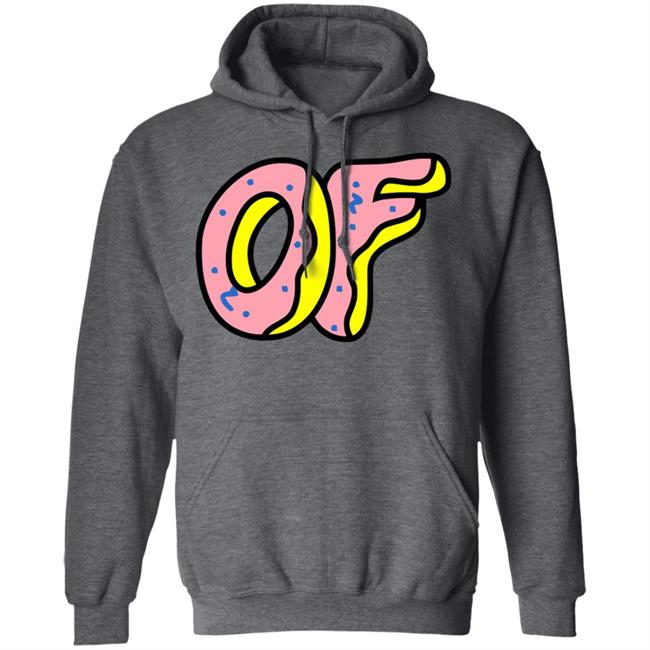 Men's Odd Future Donut Logo Hoodie Red T Shirt Men's Odd Future Donut Logo Hoodie Red T Shirt