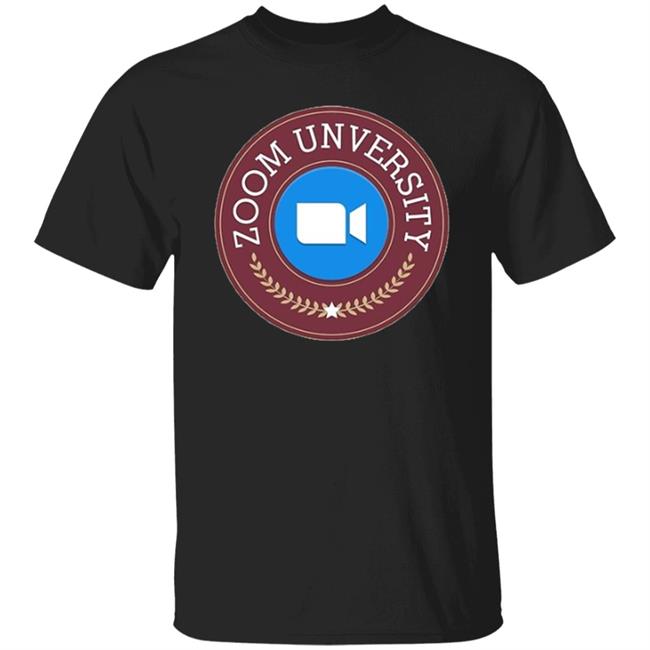 Zoom University Graphic Hoodie Black T Shirt