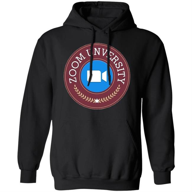 Zoom University Graphic Hoodie Black T Shirt Zoom University Graphic Hoodie Black T Shirt