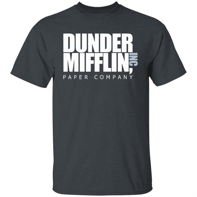 The Office TV Show Dunder Mifflin Paper Men's Black T-Shirt The Office TV Show Dunder Mifflin Paper Men's Black T-Shirt