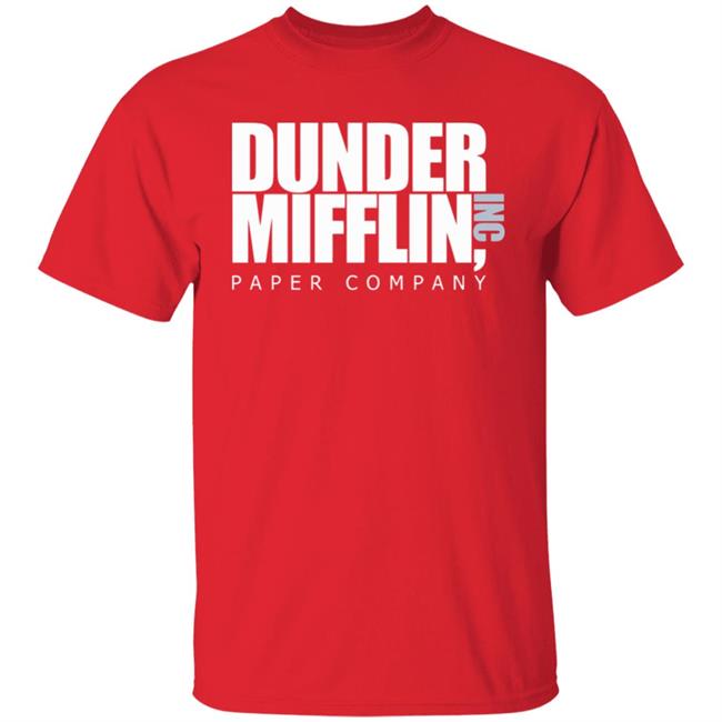 The Office TV Show Dunder Mifflin Paper Men's Black T-Shirt The Office TV Show Dunder Mifflin Paper Men's Black T-Shirt