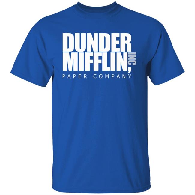The Office TV Show Dunder Mifflin Paper Men's Black T-Shirt The Office TV Show Dunder Mifflin Paper Men's Black T-Shirt