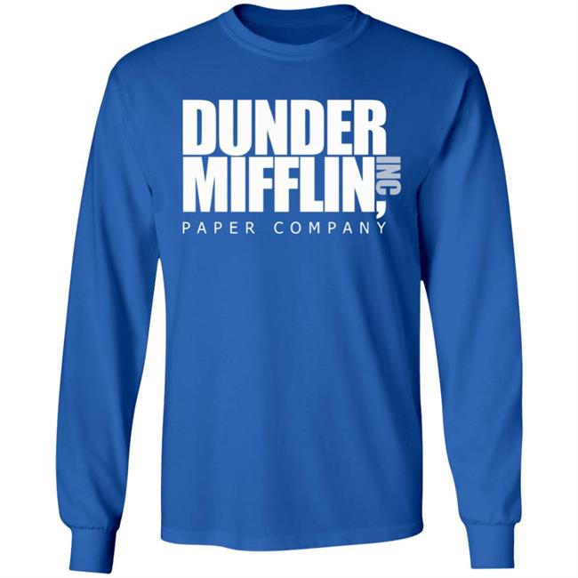 The Office TV Show Dunder Mifflin Paper Men's Black T-Shirt The Office TV Show Dunder Mifflin Paper Men's Black T-Shirt