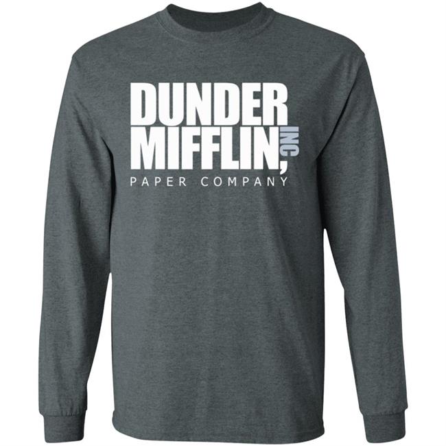 The Office TV Show Dunder Mifflin Paper Men's Black T-Shirt The Office TV Show Dunder Mifflin Paper Men's Black T-Shirt