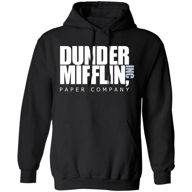 The Office TV Show Dunder Mifflin Paper Men's Black T-Shirt The Office TV Show Dunder Mifflin Paper Men's Black T-Shirt