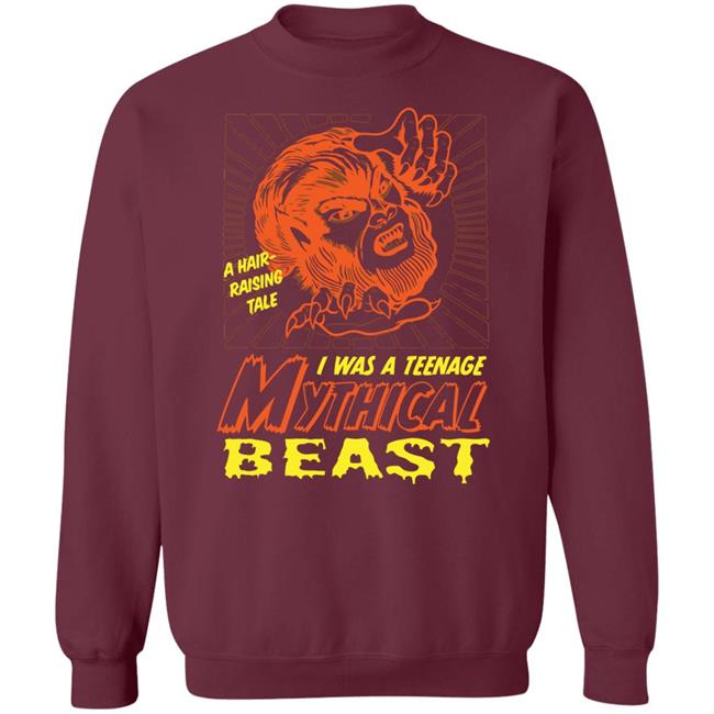 TEENAGE MYTHICAL BEAST shirt black hoodie t shirt TEENAGE MYTHICAL BEAST shirt black hoodie t shirt
